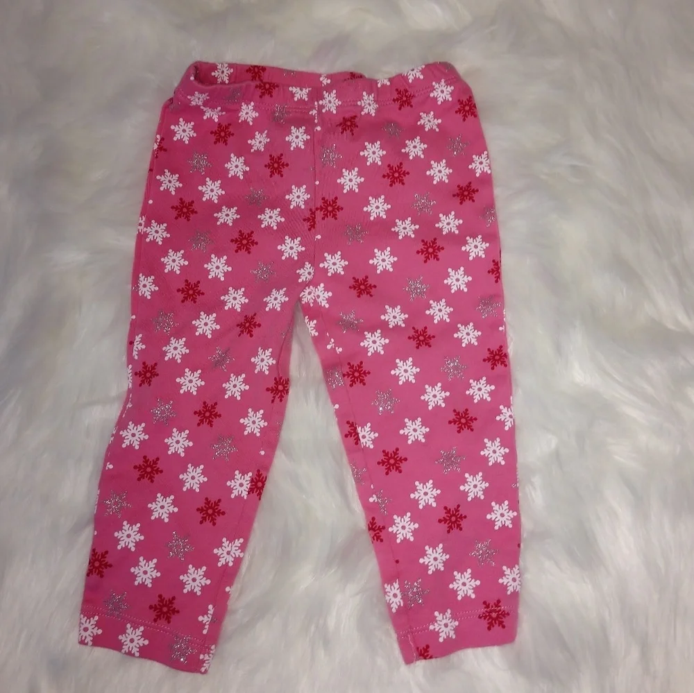 Carter's Snowflake Pants- 100% cotton